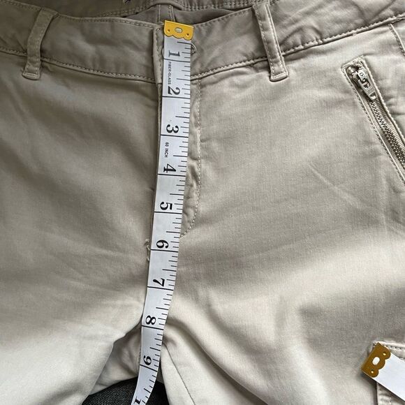 zara women khaki cargo pants size 4 - Picture 7 of 8